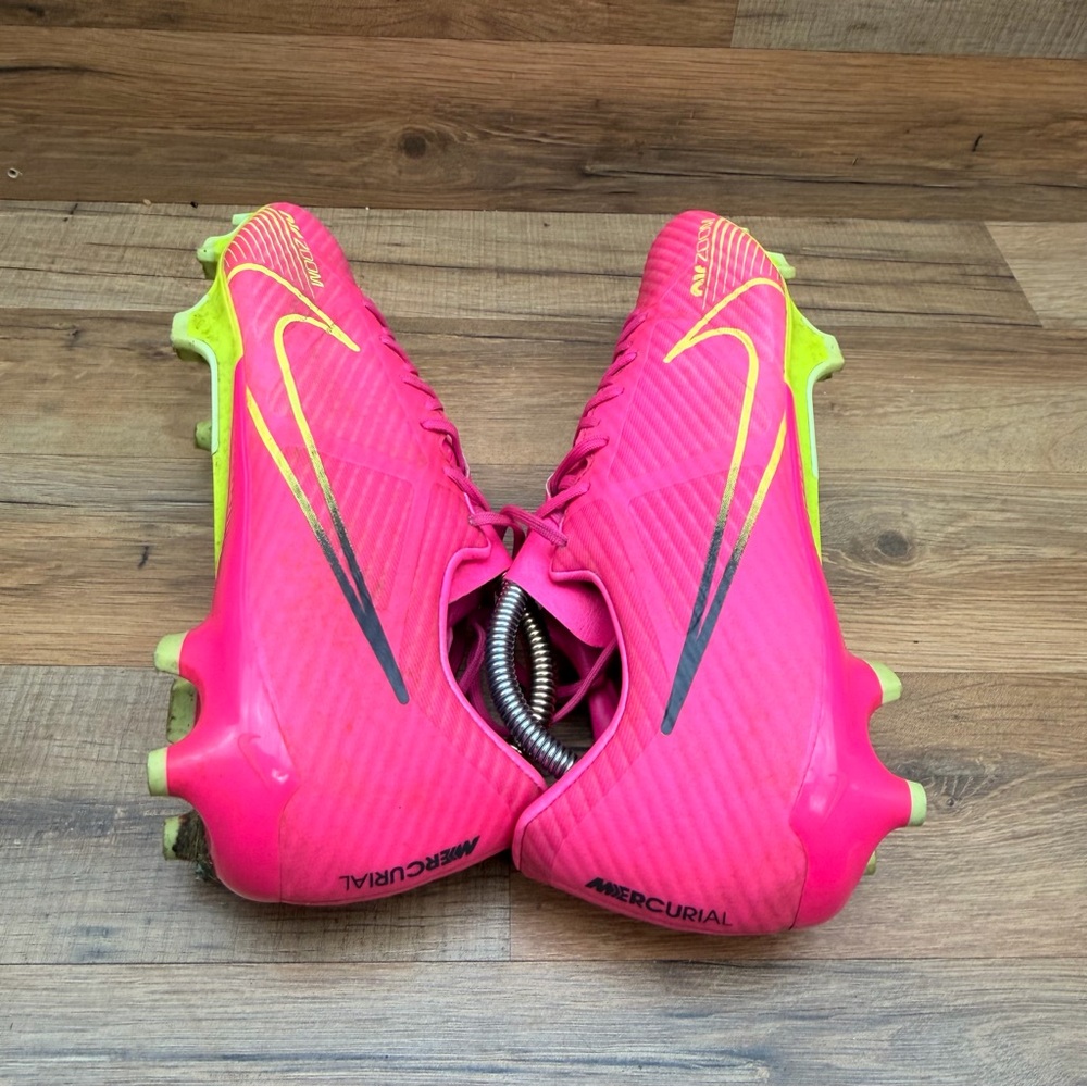 Nike Zoom Mercurial Vapor 15 Elite AG-Pro Men  Size 10 Pink Zoom Soccer Cleats - Picture 5 of 9